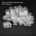 Uxcell Rope Light Mounting Clips Wall Channel Mounting Holder for 11 ...