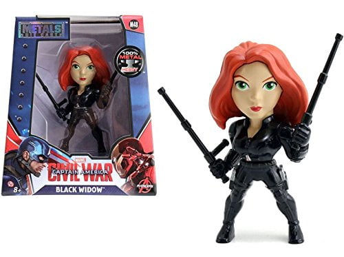 Figurine moulée sous pression Black Widow de Jada Toys Metals de 4 po