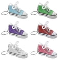 thumbnail image 5 of Muka 24Pcs Mini Christmas Decorations Canvas Sneaker Keychains, 3" Shoes Key Ring for Kids & Party-Assorted2, 5 of 6
