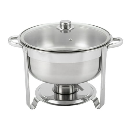 

Miduo 8.5L Stainless Steel Round Chafing Dish Food Warmer Kit