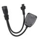thumbnail image 5 of Cable de Alimentación IEC320 C14 A C5, IEC320 C14 Masculino A C5 Y UK Cabuelo Cabuelo Femenino Cable Pvc de 12,6 Pulgadas para Altavoces, 5 of 7