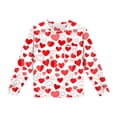 thumbnail image 6 of BLVB 2 Piece Boys Girls Valentine's Day Pajamas Kids Long Sleeve Top and Pants Pajamas Pjs Sleepwear Set for Kids 5-14 Years, 6 of 7