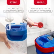 O-Cedar H2prO™ Flat Mop System with Dual Tank Design and Reusable Microfiber Pads