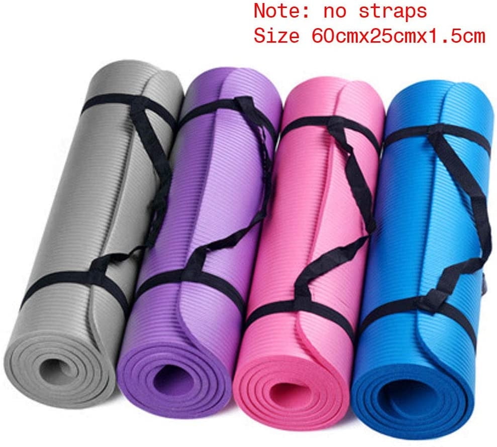 Daorokanduhp Small 15 Mm Thick and Durable Yoga Mat Anti-Skid Sports Fitness Mat Anti-Skid Mat to Lose Weight