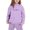 Purple, variant on Girls Outfits Hoodies Letter Print Sweatshirt Stylish Comfortable 2 Piece Set with Pants Warm Tracksuit Everyday Wear Fall Winter