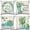 4pcs 18x18 inch, variant on Set of 4 Outdoor Waterproof Decorative Throw Pillow Covers 18x18 Inch Linen Pillow Covers Square Cushion Case Garden Pillowcase Pillows Shell for Patio Furniture Couch Tent (Strawberry Farm)