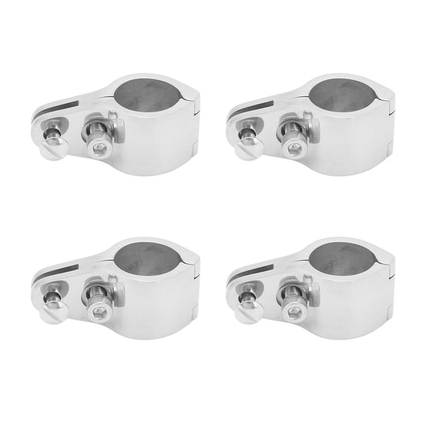 VOBOR Diapositiva De Mandíbula De Acero Inoxidable De 4 Piezas, Diapositiva De Mandíbula De Montaje De Hardware Marino De Acero Inoxidable 316 De 1 Pulgada Con Tornillos De Fijación Para Barco Bimini