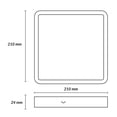 thumbnail image 3 of Estevez Luminaria LED para Sobreponer DRUM SQUARE ECO 18W 6500K Negro, 3 of 7