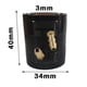 thumbnail image 4 of Aleación de aluminio RC Barco Motor Chaqueta de refrigeración por agua Disipación de calor para 2845 2850 2860 Barco RC, 4 of 5