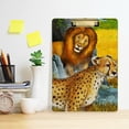 thumbnail image 6 of FMSHPON Cheetah Lion Rhinoceros Clipboard Hardboard Wood Nursing Clip Board and Pull for Standard A4 Letter 13x9 inches, 6 of 7
