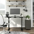 thumbnail image 3 of Furniture of America Trevo Metal Adjustable Office Desk, Black, 3 of 11