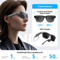 thumbnail image 4 of Gafas inteligentes de traducción XTUOSHP con Bluetooth y protección UV, 4 of 9
