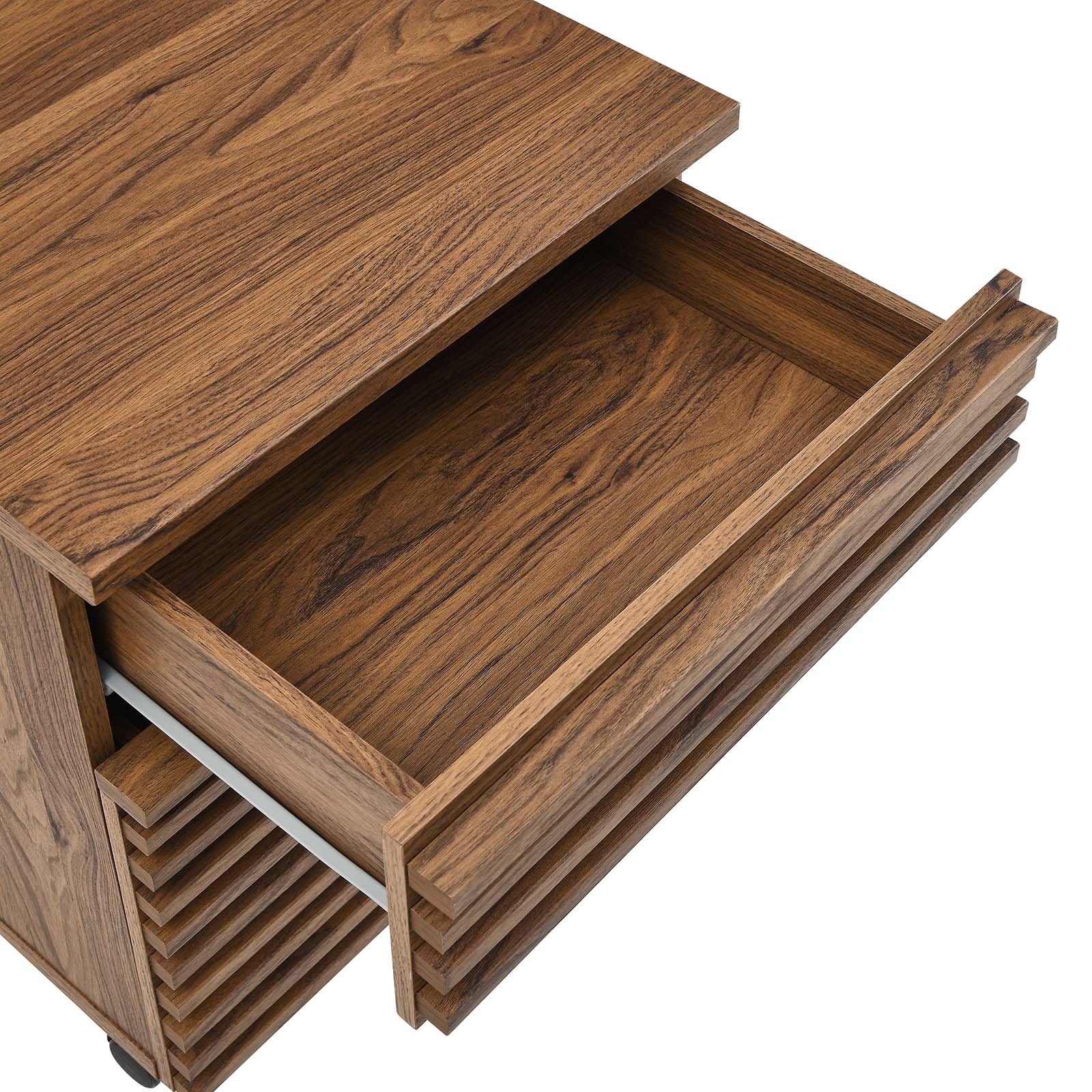 Modway Render Wood File Cabinet in Walnut