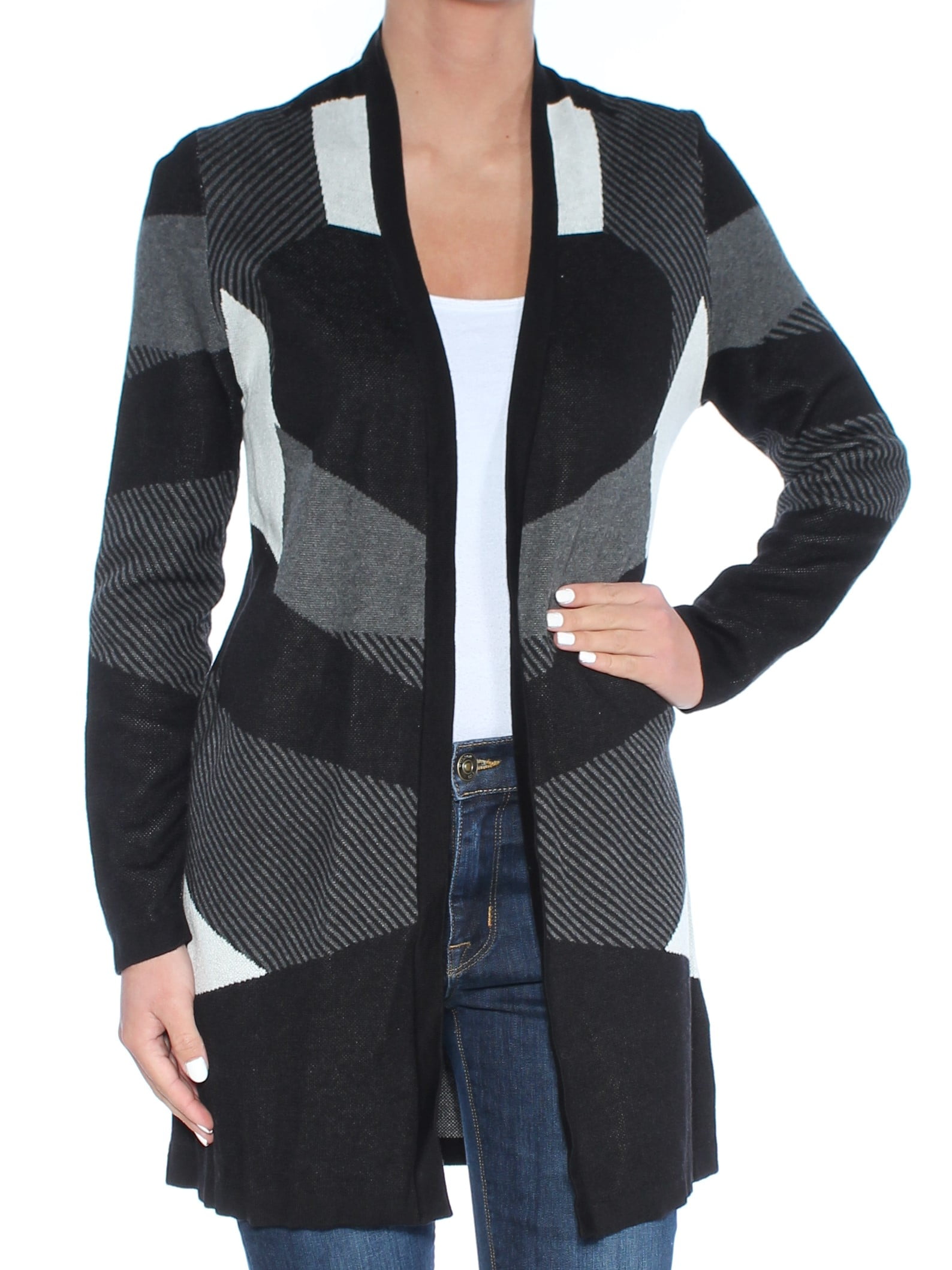 walmart black cardigan sweater