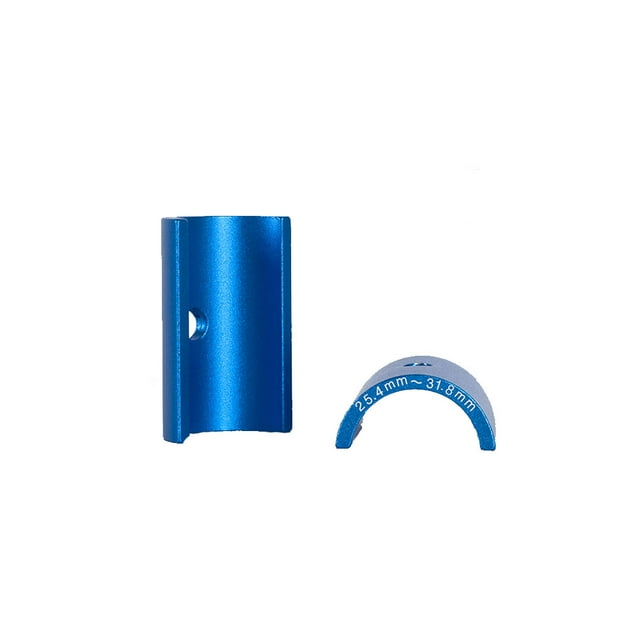 relayinert Lot de 2 Réducteurs de Tige de Guidon en Alliage d'Aluminium Embout de Tube de Broche Pièces Extérieures Portables Bleu
