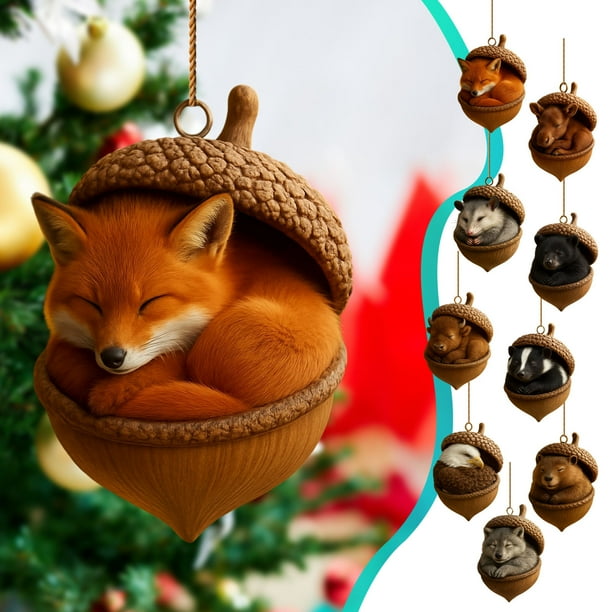 Lekihaqq Acrylic Christmas Ornament 2D Hanging Decor Acrylic Wall Art Glitter Finish Holiday Home Decoration Christmas Tree Ornament For Living Room Bedroom Office Wedding Decor