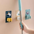 thumbnail image 3 of Soporte para escobas resistente adhesivo, ganchos multiusos para montaje en pared, estante de almacenamiento para el hogar, sin 2 piezas de pato, 3 of 8