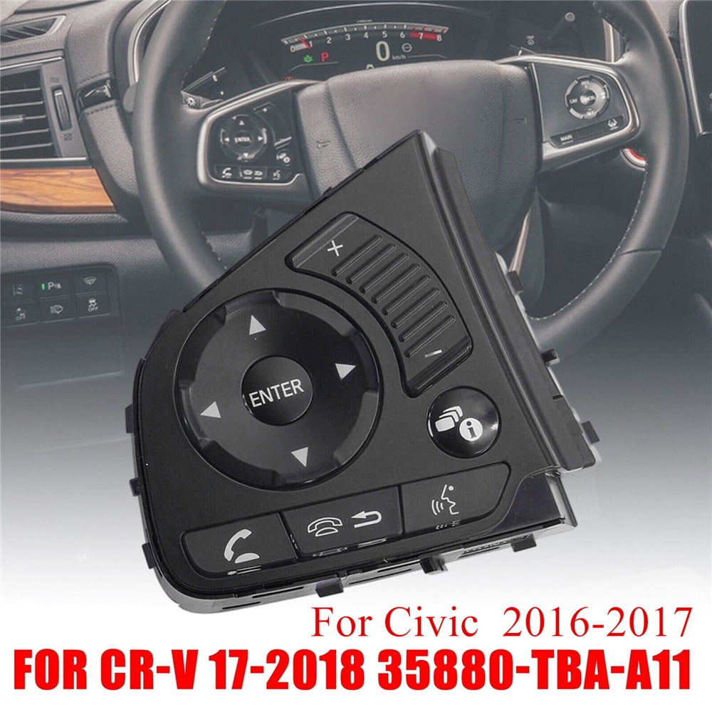 Zyutaosan Steering Wheel Audio Control Fit For Honda 16-17 Civic 17-18 Cr-V 35880-Tba-A11