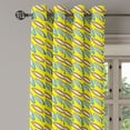 thumbnail image 3 of Ambesonne Surfboard Grommet Curtain, Summertime Hobby, 50" x 54", Yellow Pink Blue, 3 of 6
