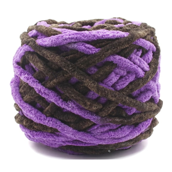 Chunky Chenille Yarn – Soft Velvet Yarn for Crochet and Knitting, Ideal for Blankets, Sweaters, Scarves, Shoes, and DIY Craft Projects
