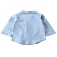 thumbnail image 2 of Baby Boy Girl Adjustable Sleeve Button Down Denim Shirt Tops Blouse, 2 of 6