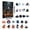 A, variant on Jollyzo Halloween Advent Calendar 2026, Halloween Vacation Countdown Calendars, Halloween Ornaments Gifts with 24 pcs Collectible Doll Figures for Kids and Adults