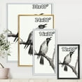 thumbnail image 4 of Designart 'Monochrome Crying Crow On A Branch' Traditional Framed Canvas Wall Art Print, 4 of 5