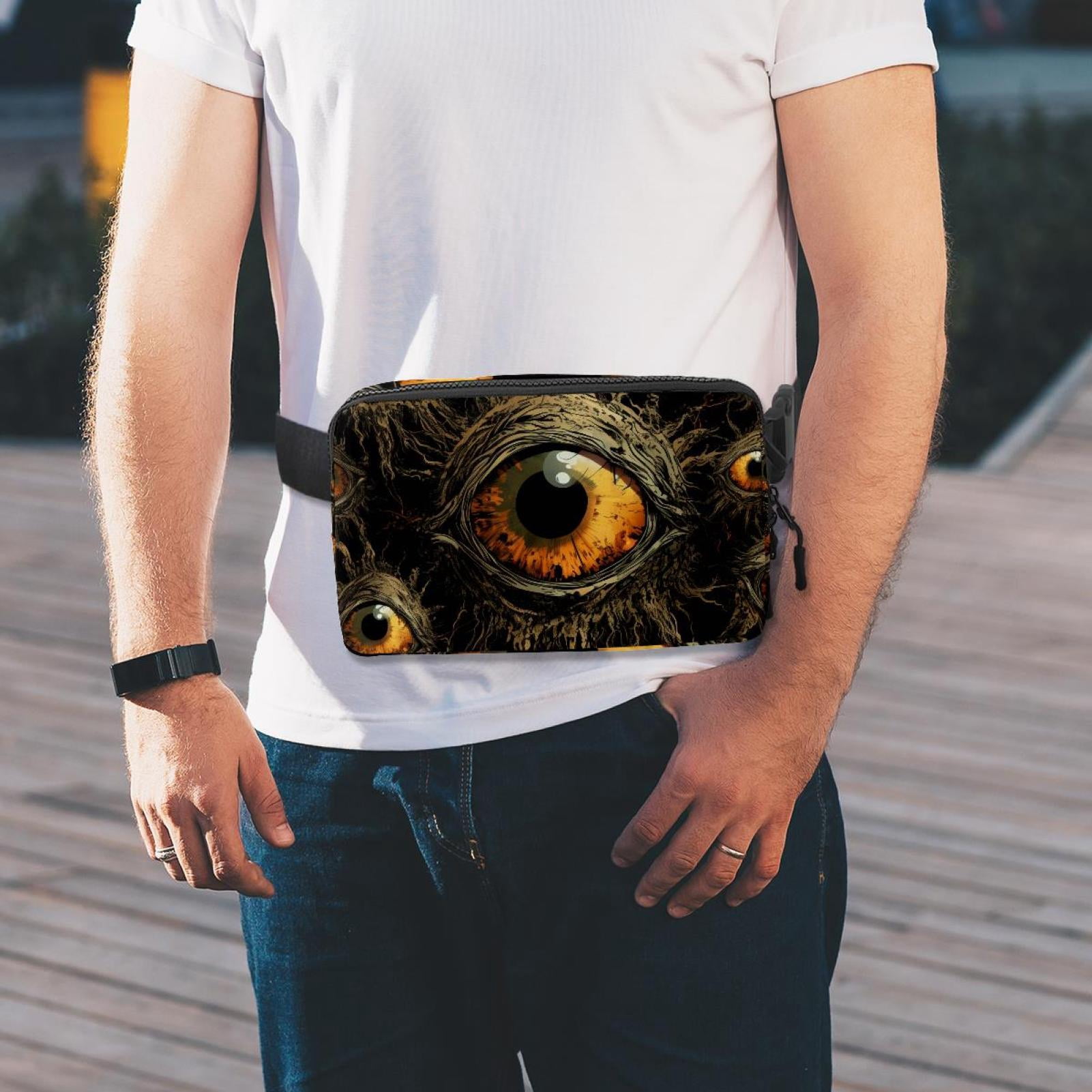 Halloween eyeballs Lightweight Running Belt Waist Bag with Extension Strap and Money Belt - Unisex