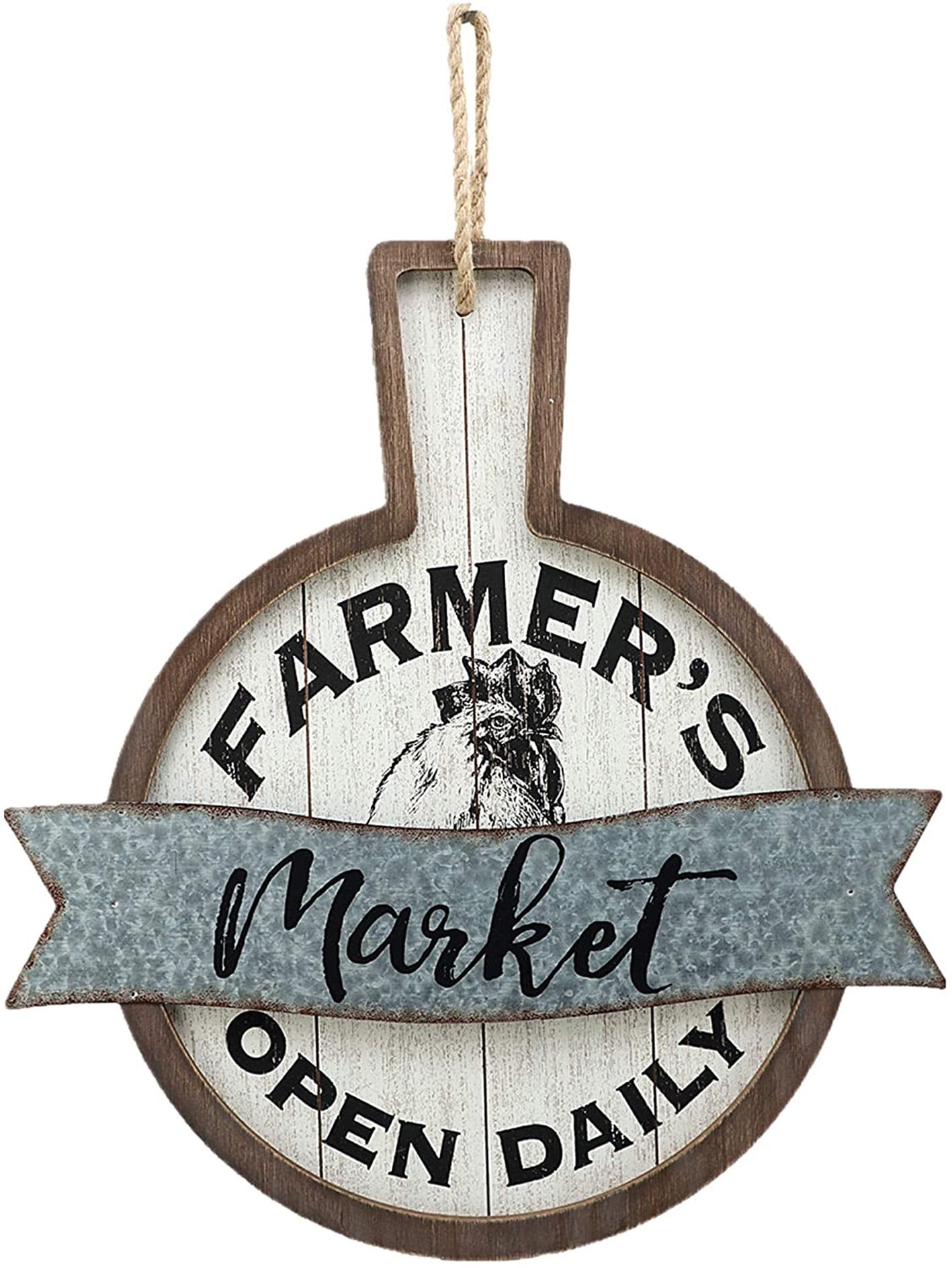 PANTRY Farmhouse Style Wood Look Sign Gift   Metal Decor 106180028237 