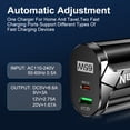 thumbnail image 4 of on 65W GaN Type C Wall Charger Block,2-Port Fast Charging Block,PD USB C Plug Adapter+QC Plug Compatible with iPhone 16E/16Pro Max/16Plus/16/15/14/13/12/11/SE/XS Max,iPad Pro,AirPods(Black), 4 of 13