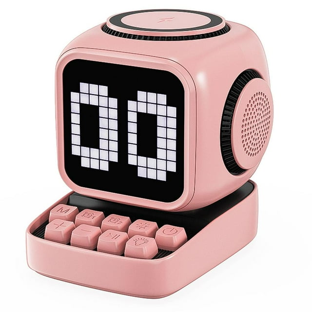 Audio Karaoke Small Speaker with Charging, Bluetooth Speaker, Birthday Small Mini Gift, Childrens Sm Charging, Alarm, 2025 Speaker, Interaction Smart Interactive Retro White Noise, Noise, Sp