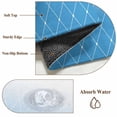 thumbnail image 6 of 2x3 Ft Entryway Area Rug, Blue Ombre Kitchen Rug Runner Washable Floor Mat, Modern Geometric Abstract Rhombus Striped Non Slip Indoor Door Mat Throw Carpet for Bathroom Living Room Bedroom, 6 of 8