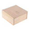 thumbnail image 3 of Baúl de almacenamiento de madera natural sin pintar Strade Fareast Limited 3 piezas, 3 of 7