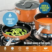 Gotham Steel Stack master 15 Pieces Set, Oven Safe, Dishwasher Safe, Space Saving