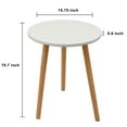 Round Side Table,Accent Tables for Small Spaces,Circle Coffee Table,Round End Table with Three