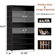 thumbnail image 7 of BGTREND 9 Tier Shoe Rack with Cover 28 Pairs Shoe Shelves Organizer for Closet, Entryway, Hallway, Bedroom, Black, 7 of 7