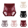 thumbnail image 3 of ZQUUVOU Women's High Waisted Shapewear Tummy Control Underwear Panties Lace Slimming Seamless Super Stretchy Briefs Purple B, 3 of 3