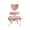Pink, variant on SAYGOGO Ergonomic Cross-Legged Meditation Chair, Height Adjustable, Orange