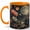 Orange, variant on Tropical Birds 11oz Ceramic Mug, Colorful Parrot Toucan Jungle Coffee Cup