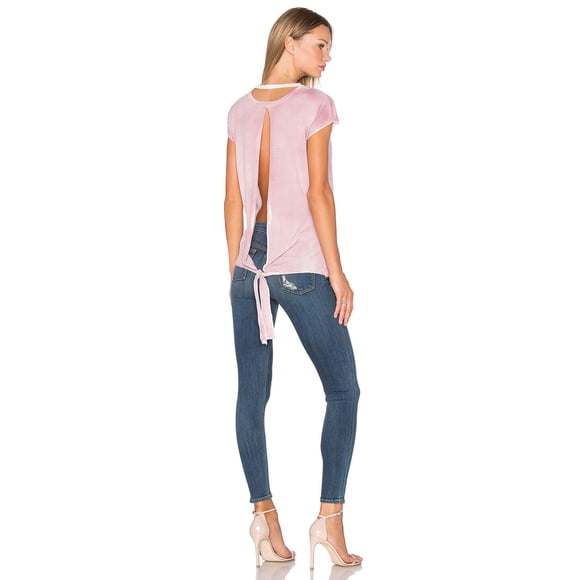 $198 IRO JEANS Cut-Out Back ONNYS Top PINOI PINK ( L )