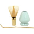 thumbnail image 3 of Matcha Whisk Set Bamboo Matcha Tea Set 100 Prong Matcha Whisk (Chasen), Traditional Scoop, Matcha Whisk Holder, 3 of 7