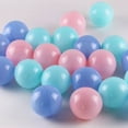 thumbnail image 5 of Chicmine 100Pcs Baby Ocean Ball Pit Balls Funny Long Life Span Boys Girls Mixed Colors Ocean Balls Pool Accessories Tent Game House Toy for Kids, 5 of 17