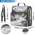 thumbnail image 2 of FORMRS Zipper Binder with Shoulder Strap 2-inch Ring 500 Sheet Capacity File Bag, River and Mountains, 2 of 5