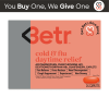 Betr Remedies Daytime Non-Drowsy Cold & Flu Relief, Fever Reducer, Multi-Symptom, 24 Tablets