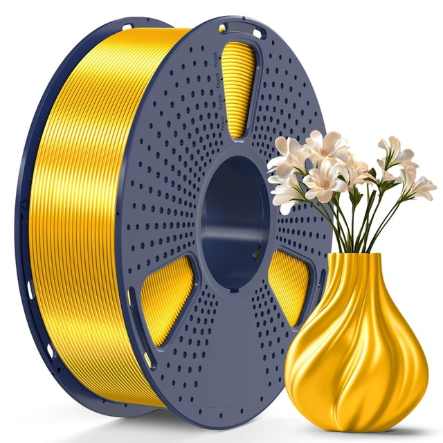 Filamento para impresora 3D SUNLU Silk PLA, 1,75 mm, 1 kg, oro claro