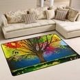 thumbnail image 2 of SKYSONIC Area Rug Carpet Colorful Tree Doormat for Hardwood Floor Entrance Living Room Bedroom 24x36 Inch, 2 of 6