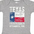 thumbnail image 4 of Inktastic Established December 29, 1845 Texas Flag Boys or Girls Baby Bodysuit, 4 of 5