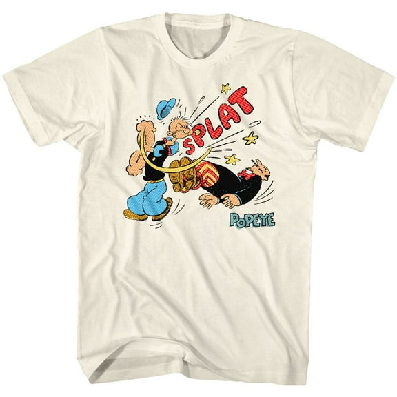Popeye Sailor Punch Natural Adult T-Shirt 4Xl