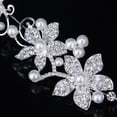 thumbnail image 3 of Diadema Tiara Perla Diamante Mariposa Flor Para Nupcial Boda Novia Honor perfecl  Headband Tiara, 3 of 7