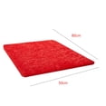 thumbnail image 4 of Worallymy Living Room Bedroom Rug Antiskid Soft Carpet Long Hair Yoga Floor Mat Bedside Cartpet Water Washable Red, 4 of 9